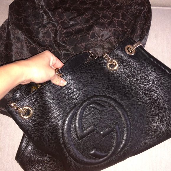 Gucci Women’s Soho Leather Tote Bag - Picture 6 of 6